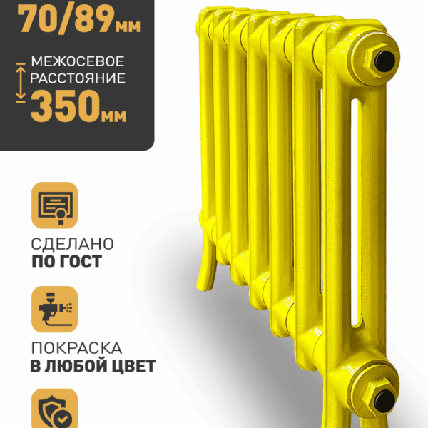 Чугунный радиатор РАДИМАКС LOFT 350/070